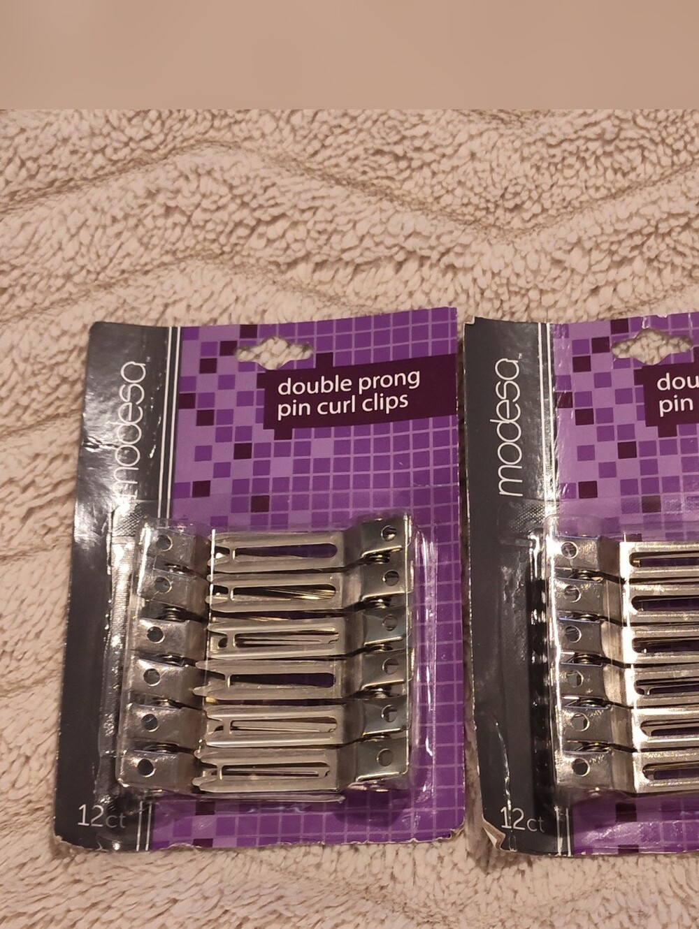 NWT! 2pks Of Modesa Double Prong Pin Curl Clips (12pks)